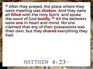 MATTHEW 4:23-
 