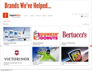 Brands We’ve Helped...

#stupidcustomers
Sunday, October 20, 13

 