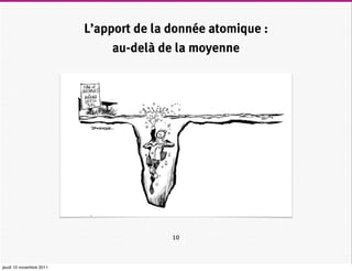 L’apport de la donnée atomique :
                              au-delà de la moyenne




                                        10



jeudi 10 novembre 2011
 
