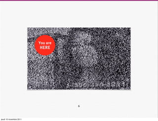 You are
                         HERE




                                   6



jeudi 10 novembre 2011
 