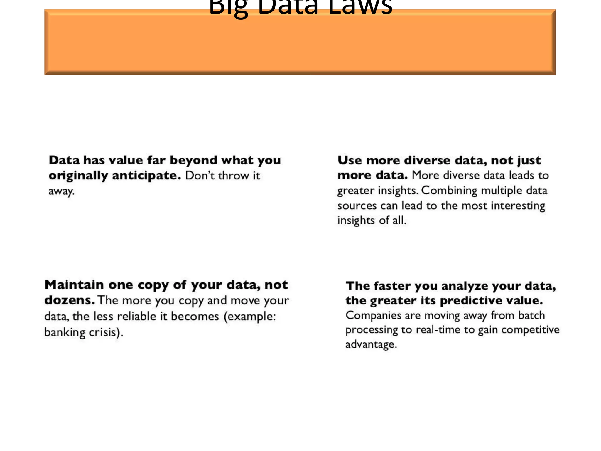 Big Data Laws
 
