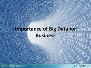 Importance of Big Data for
Business
 