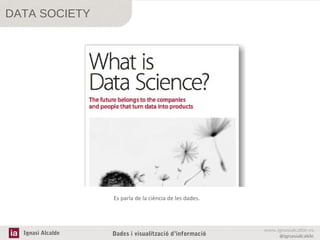 DATA SOCIETY

Es parla de la ciència de les dades.

Ignasi Alcalde

Dades i visualització d’informació

www.ignasialcalde.es
@ignasialcalde

 