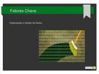 Fatores Chave
●

Organização e Gestão de Dados

 