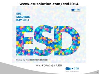 16 
www.etusolution.com/esd2014 
Oct. 8 (Wed) @台北君悅 
 