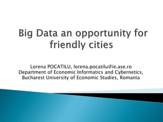 Lorena POCATILU, lorena.pocatilu@ie.ase.ro
Department of Economic Informatics and Cybernetics,
Bucharest University of Economic Studies, Romania
 