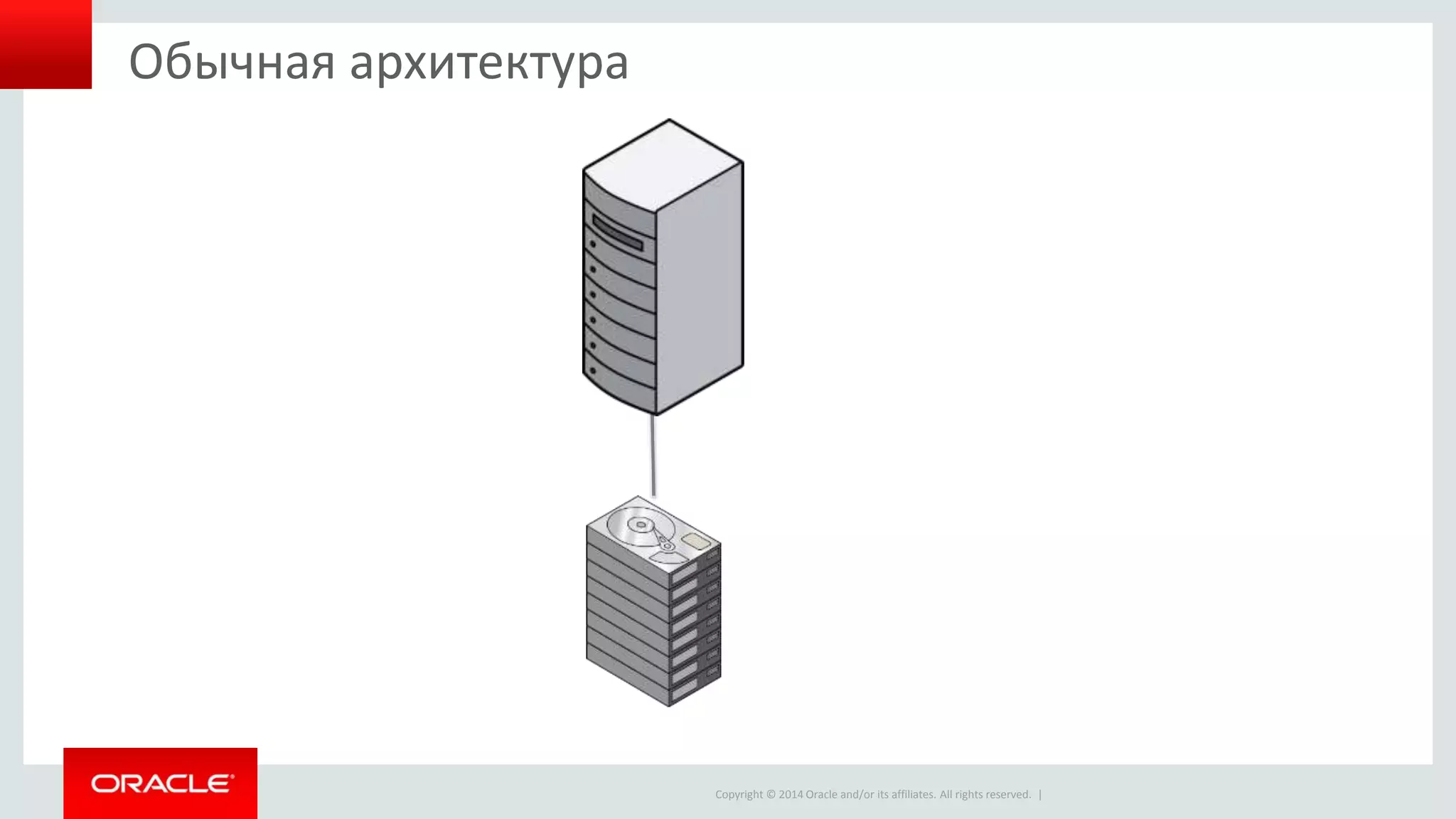 Copyright © 2014 Oracle and/or its affiliates. All rights reserved. |
Обычная архитектура
 