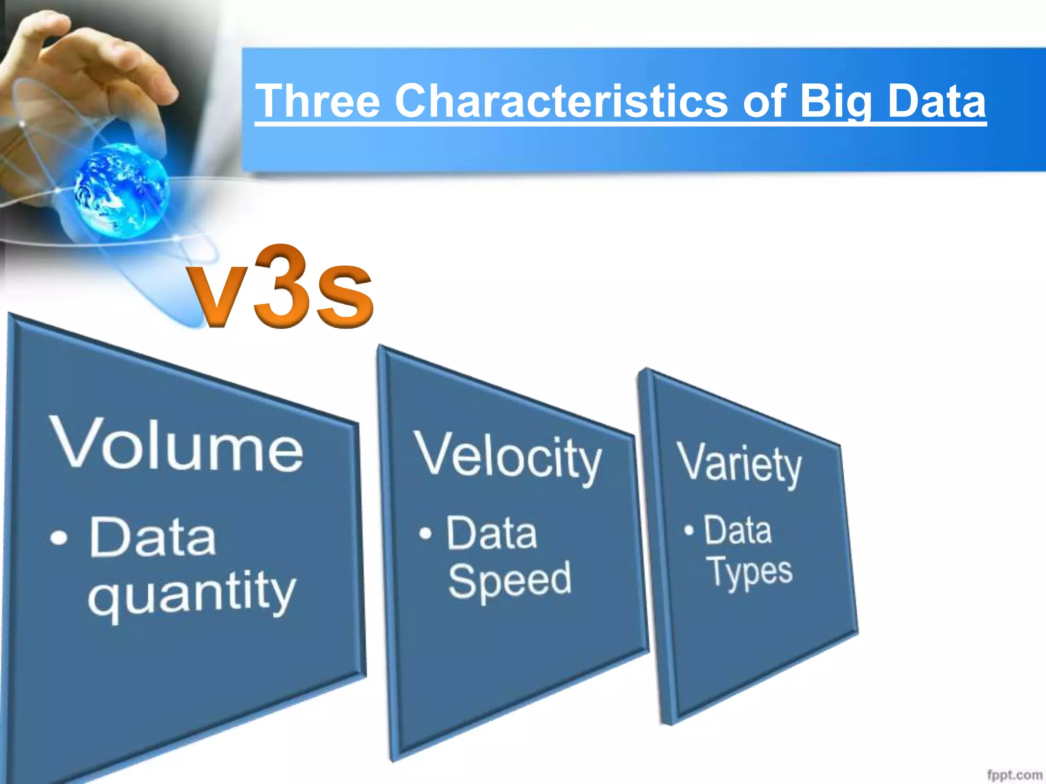 Three Characteristics of Big Data
 