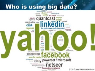 Who is using big data?
 