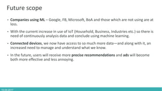 Machine Learning using Big data | PPTX