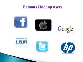 Famous Hadoop users
 