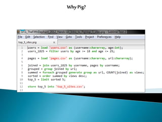 Why Pig?
 
