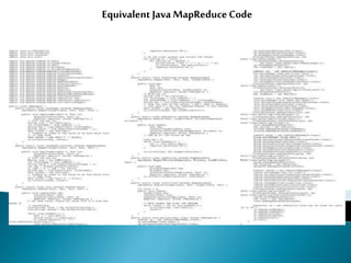 Equivalent Java MapReduceCode
 