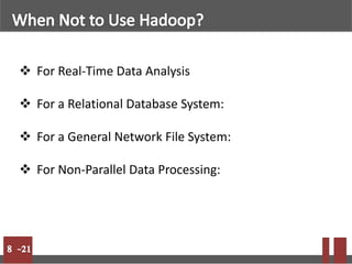  For Real-Time Data Analysis
 For a Relational Database System:
 For a General Network File System:
 For Non-Parallel Data Processing:
 