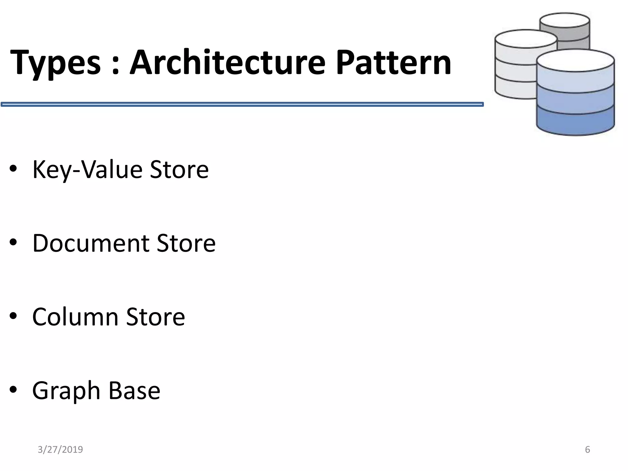 NoSQL Architecture Pattern | PPT