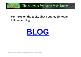 Big Data: The 4 Layers Everyone Must Know