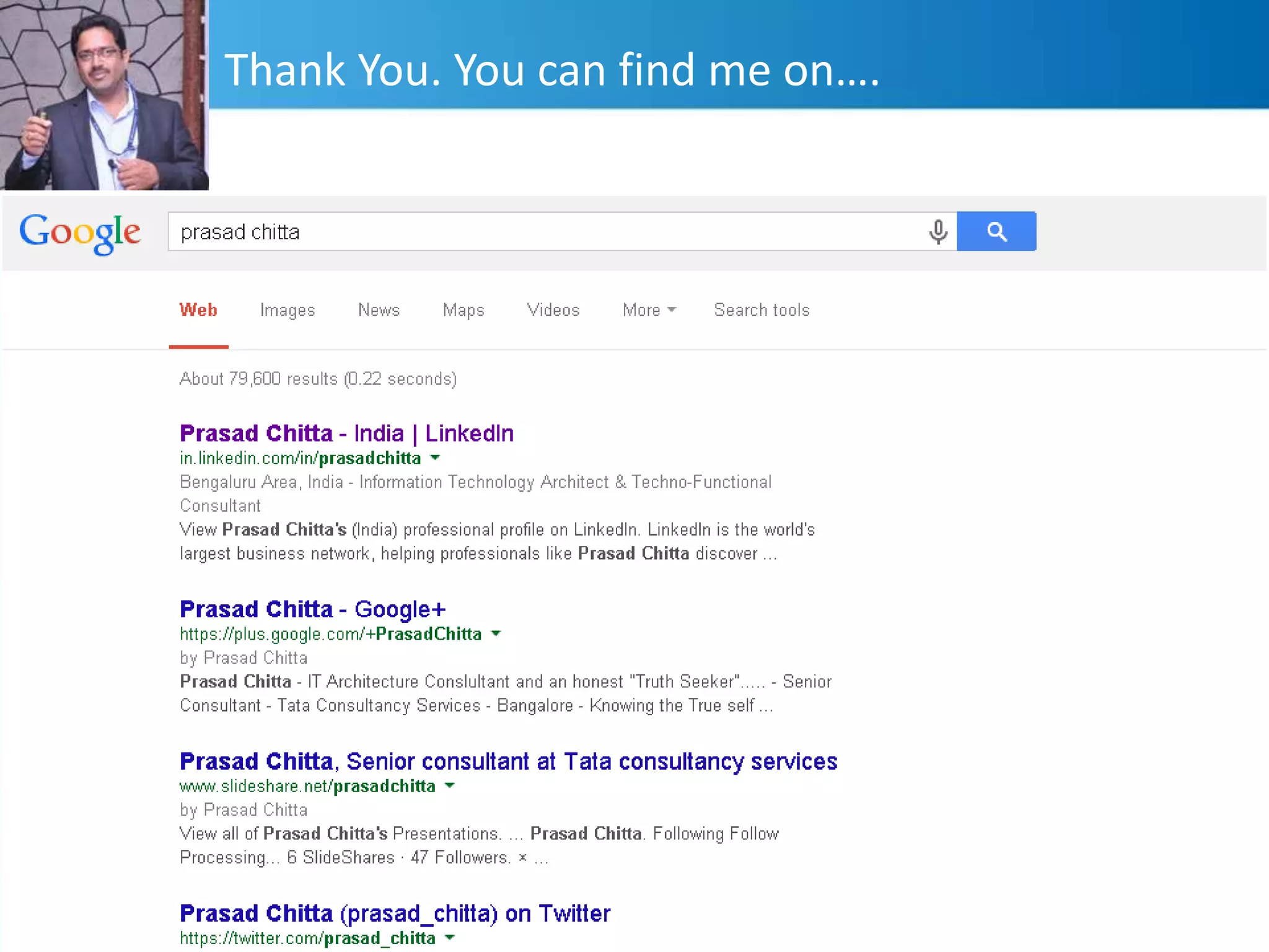 17
#FDPBigDataAnalytics
Thank You. You can find me on….
 