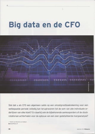 FD Magazine: Bigdata en de CFO