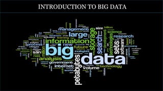 INTRODUCTION TO BIG DATA
 