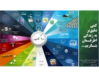 ‫ﻣﺤﻤﺪ‬‫ﺧﺎﻟﻮﺋﯽ‬
‫رو‬ ‫ﺑﺎ‬ ‫ﺗﺤﻠﯿﻞ‬ ‫ﻋﻠﻤﯽ‬ ‫اراﺋﻪ‬ ‫اول‬ ‫ﺟﻠﺴﻪ‬‫ﯾﮑﺮد‬
‫داده‬‫ﮐﻼن‬ ‫ﺑﺴﺘﺮ‬ ‫ﺑﺮ‬ ‫ژرف‬‫ﯾﺎدﮔﯿﺮي‬
4
‫ﮐﻤﯽ‬
‫ﺗﺮ‬‫دﻗﯿﻖ‬
‫زﻧﺪﮔﯽ‬ ‫ﺑﻪ‬
‫اﻃﺮﻓـﻤﺎن‬
‫ﺑﻨـﮕﺮﯾﻢ‬...
http://www.tekshow.com/posts/820
 