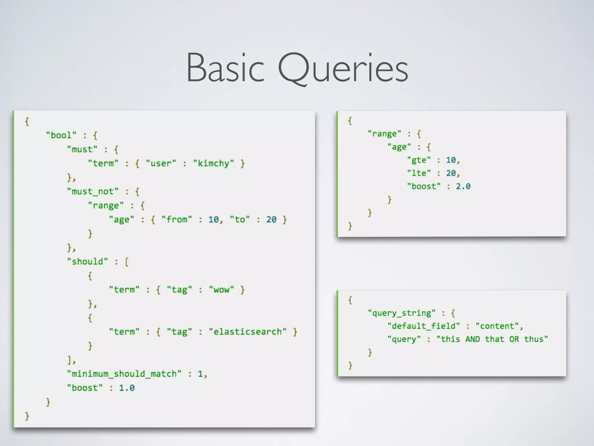 Basic Queries 