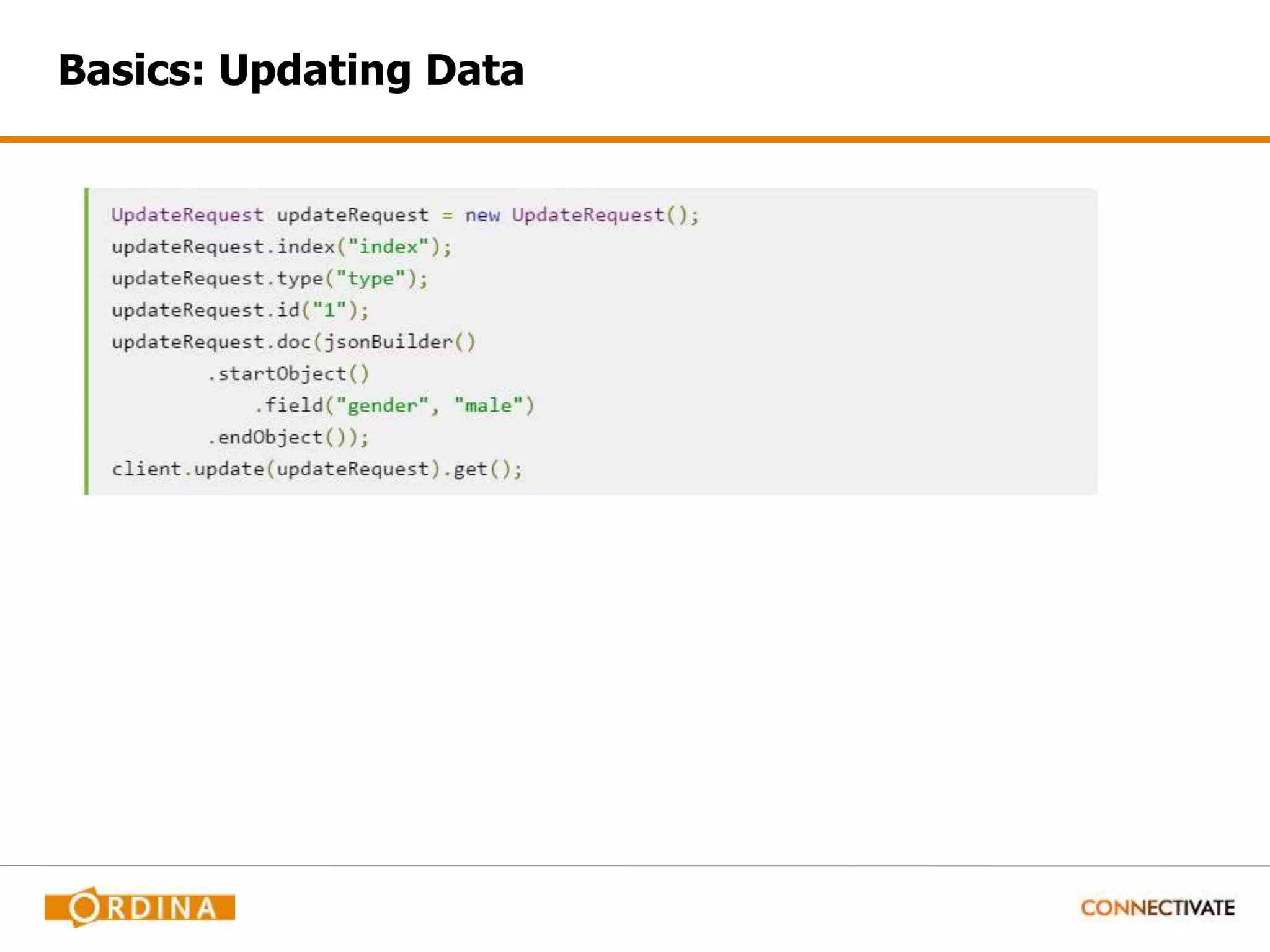 Basics: Updating Data 