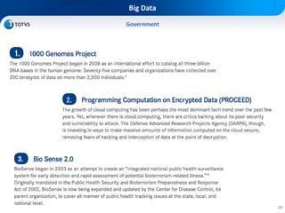 19
Big Data
Government
 