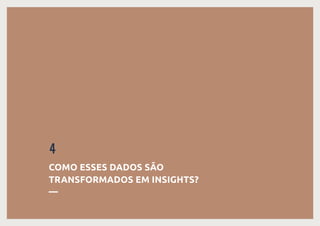 13
—
39
COMO ESSES DADOS SÃO
TRANSFORMADOS EM INSIGHTS?
—
4
 