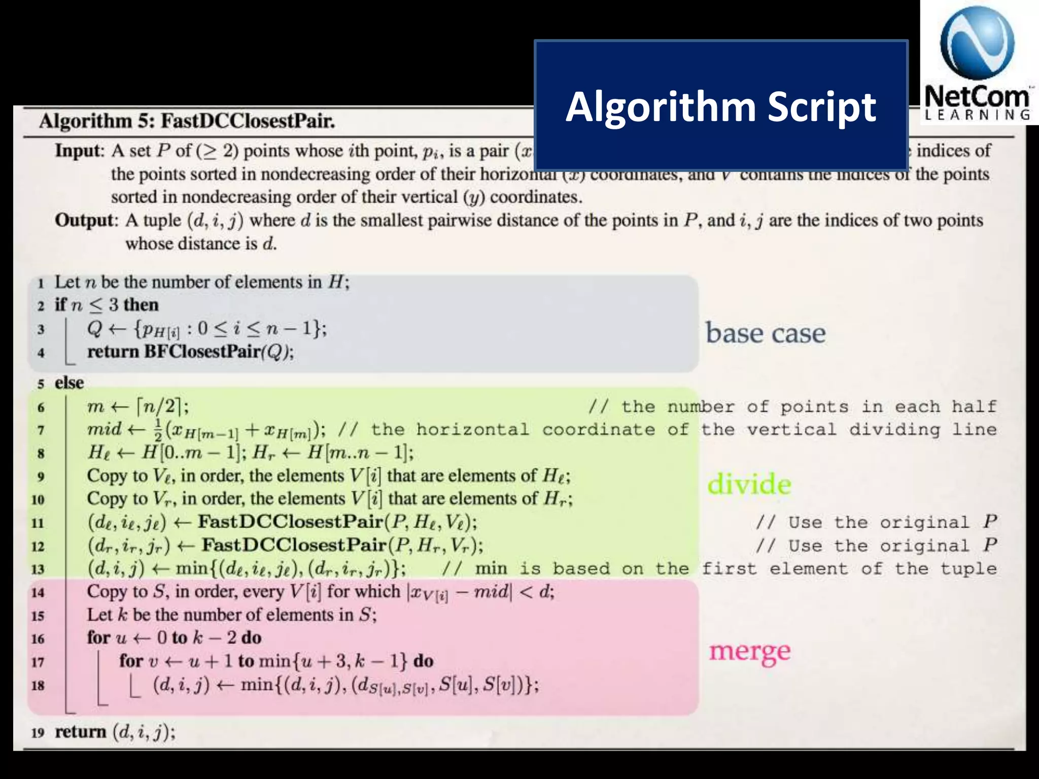 Algorithm Script
 