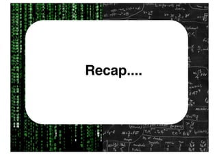 ✦recap
Data Recap....
     science
 