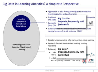 Big Data in Learning Analytics - Analytics for Everyday Learning | PDF