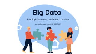 Big Data
Psikologi Konsumen dan Perilaku Ekonomi
Annasthasya Andrea (6018210002)
 