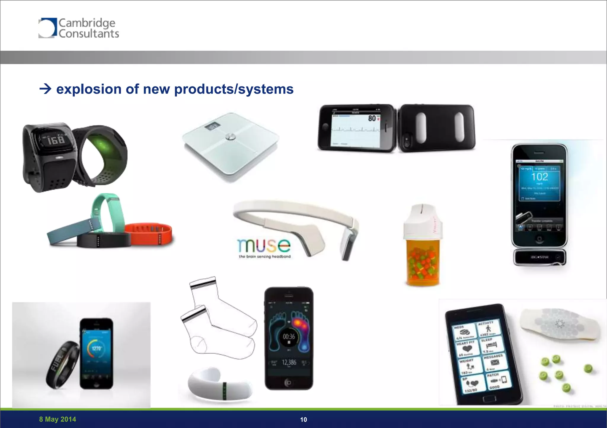 8 May 2014 10
 explosion of new products/systems
 