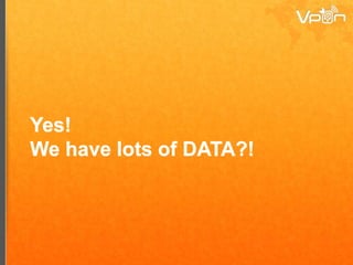 Data Science Performance
Performance (CTR, CVR, CPI)
of and and DSP
Data Algorithms
Tools
 
