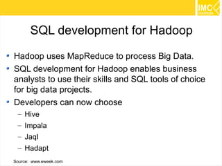 22 
Prediction #3 
Big Data vendor 
consolidation begins 
 