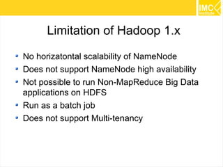 46 
Hadoop 2.0 
 