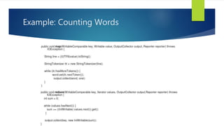 Example: Counting Words
 