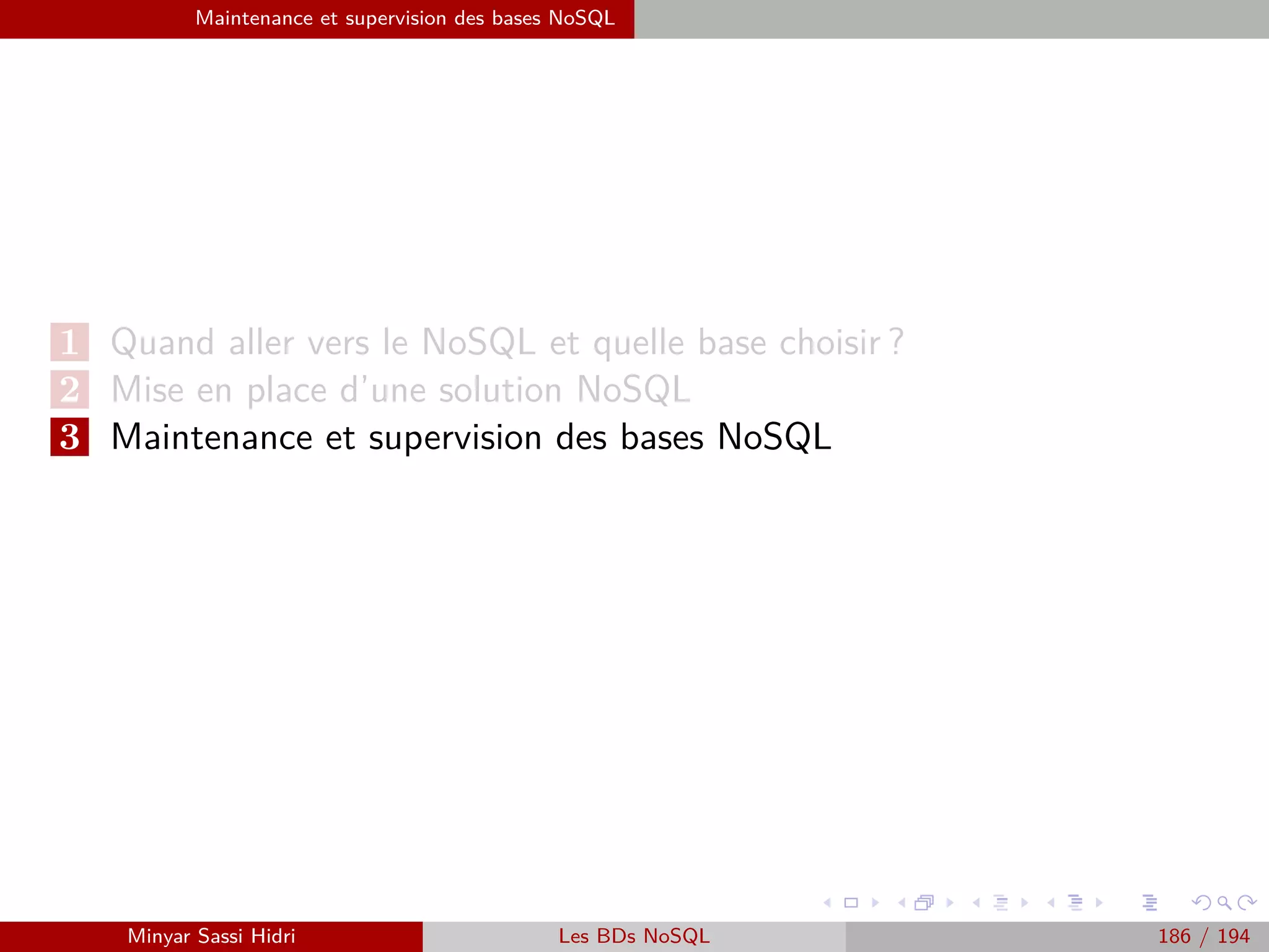 Requêtage des données Hadoop : Pig, Hive, Spark et SparkQL Apache Pig
Chargement de données
I Un exemple plus complexe. Données d’entrée in.txt :
(ADAM,Guillaume)|(15,15,12)
(BERCHANE,Rachid)|(18,15,20)
(BOULLAIRE,Alexandre)|(16,11,18)
I Si on fait :
A = LOAD ’in.txt’ Using PigStorage(’|’) AS
(infos :tuple(nom,prenom),notes :tuple(n1,n2,n3)) ;
Alors les données obtenues auront la forme :
((ADAM,Guillaume),(15,15,12))
((BERCHANE,Rachid),(18,15,20))
((BOULLAIRE,Alexandre),(16,11,18))
Minyar Sassi Hidri Technologies pour le Big Data 185 / 227
 