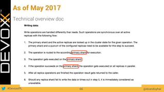 #DevoxxPL
As of May 2017
Technical overview doc
@doanduyhai66
 
