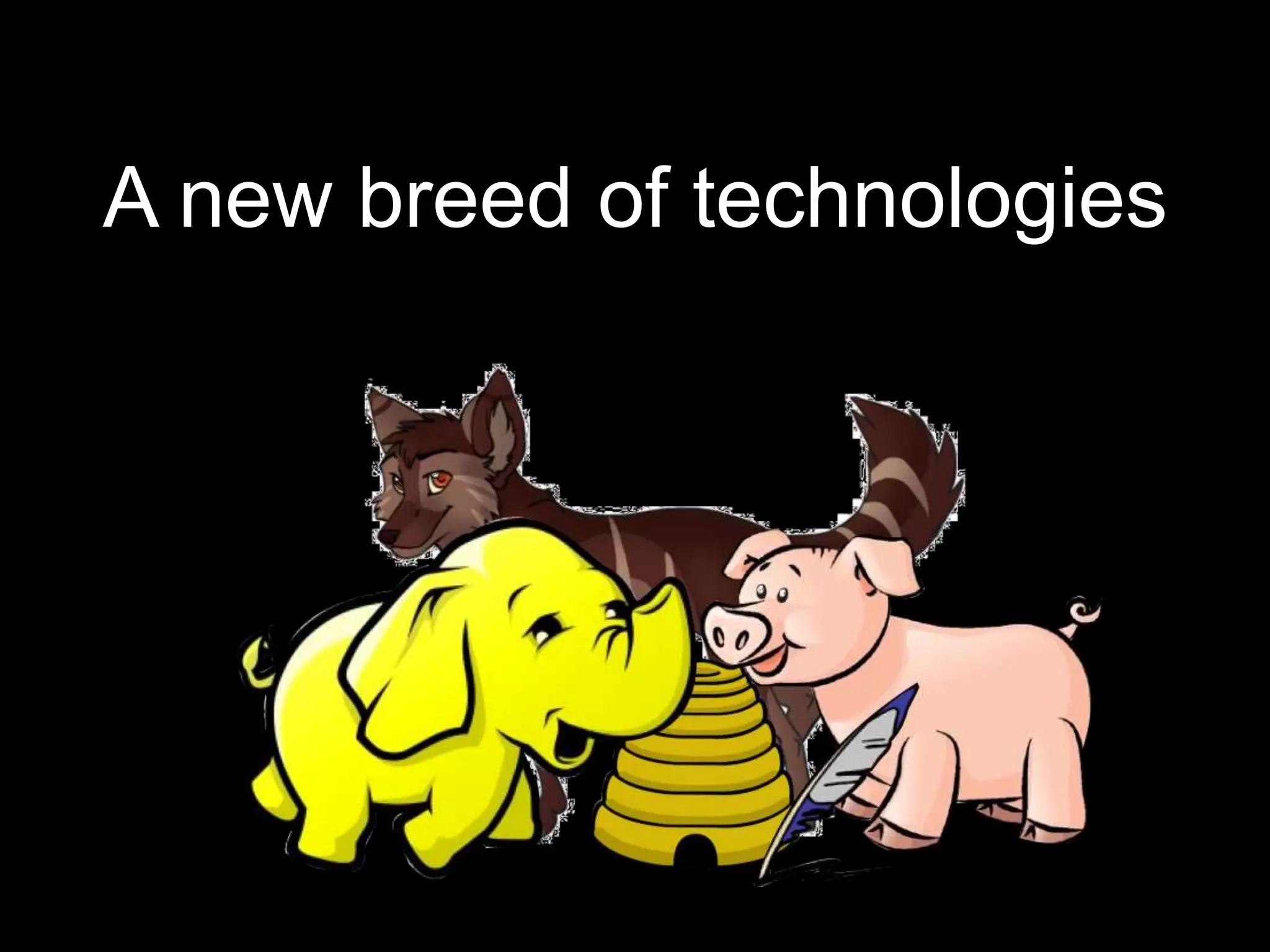 A new breed of technologies
 