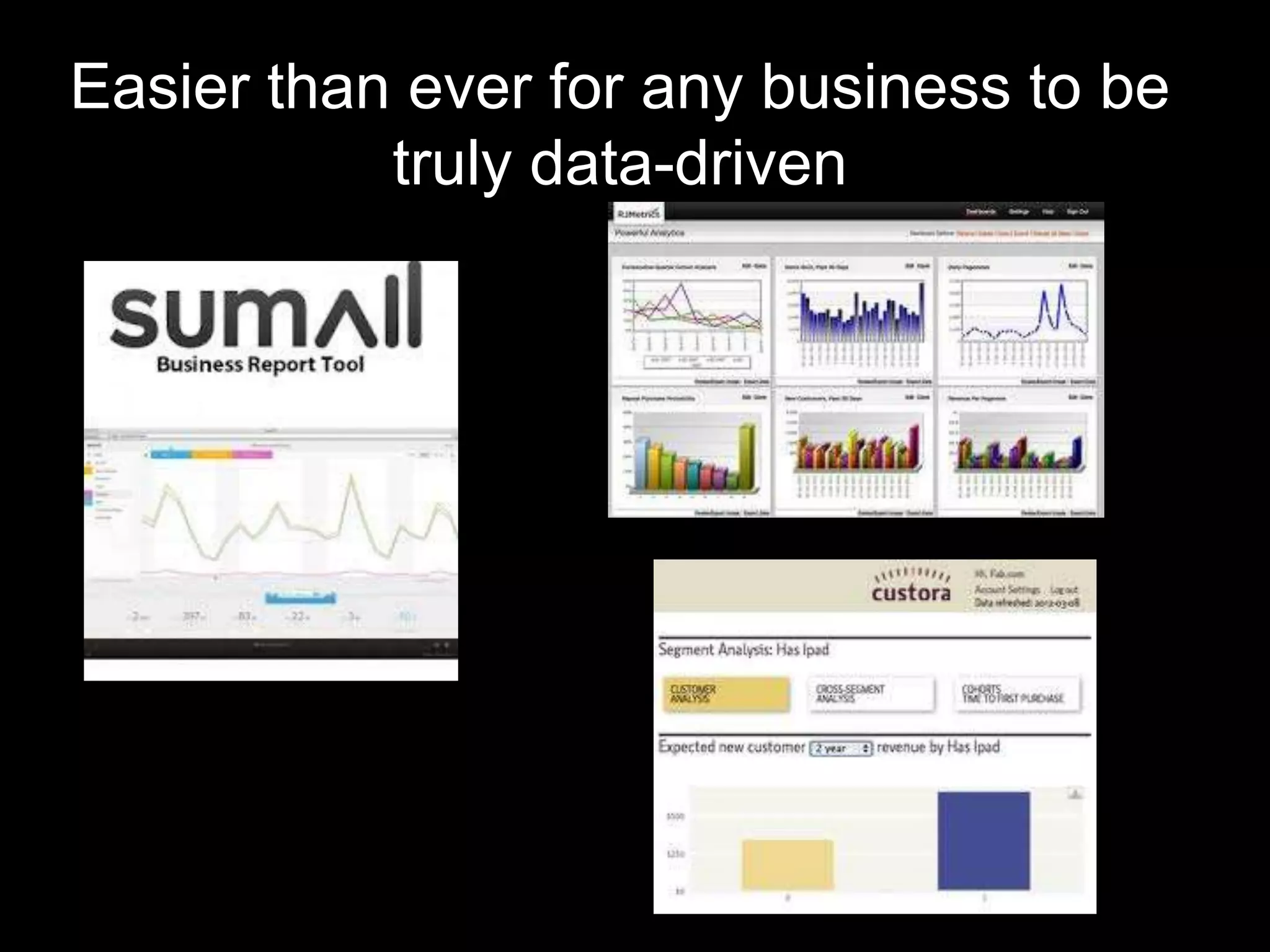Easier than ever for any business to be
           truly data-driven
 