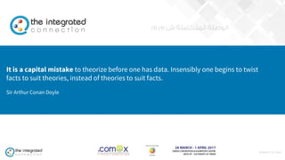 WWW.TIC.OM
INNOVATIVE & LEADING EDGE
IT SOLUTIONS
It is a capital mistake to theorize before one has data. Insensibly one begins to twist
facts to suit theories, instead of theories to suit facts.
Sir Arthur Conan Doyle
 