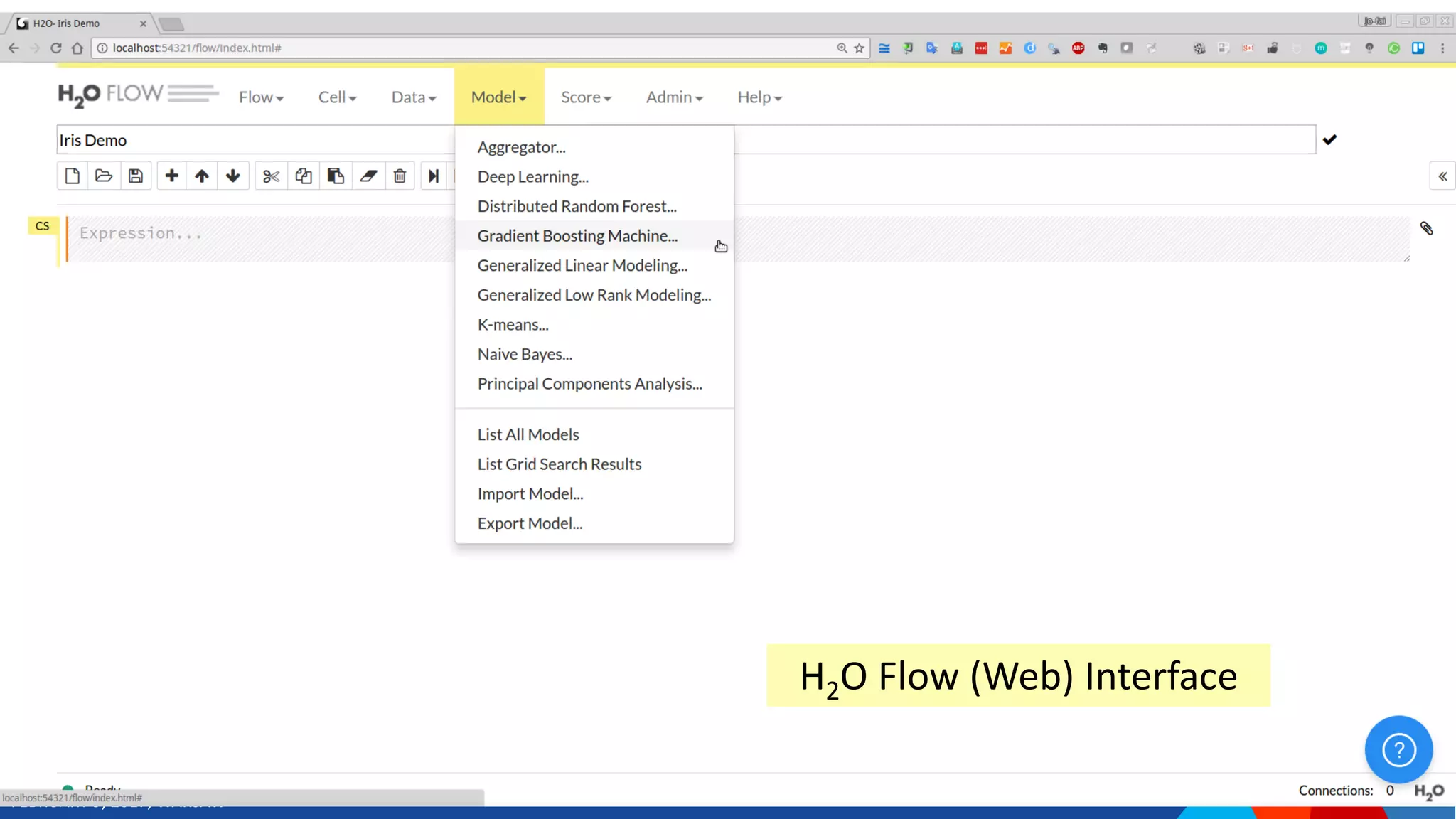 FEBRUARY 9, 2017, WARSAW
11
H2O Flow (Web) Interface
 