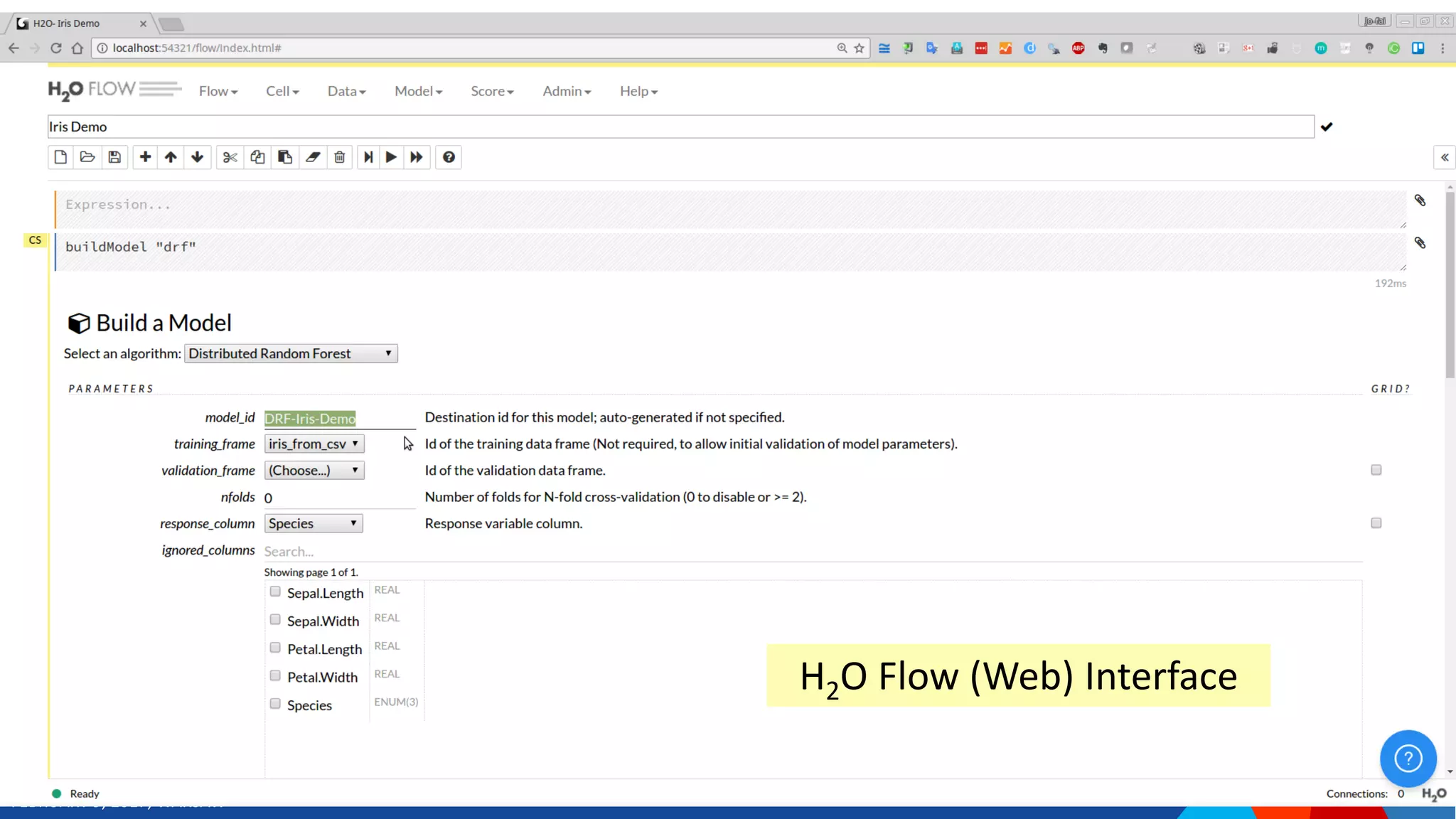 FEBRUARY 9, 2017, WARSAW
12
H2O Flow (Web) Interface
 