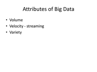 Big data – a brief overview