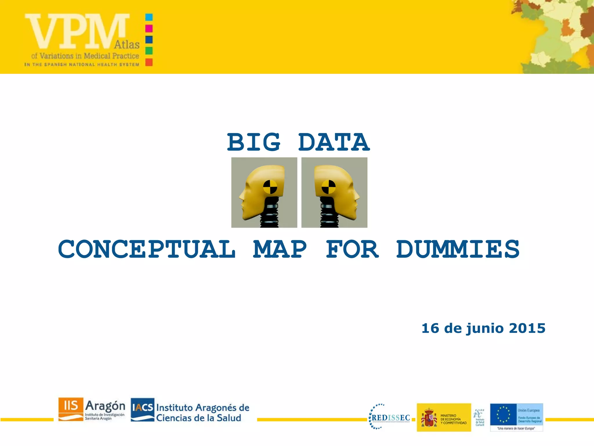 BIG DATA
CONCEPTUAL MAP FOR DUMMIES
16 de junio 2015