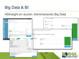 Big Data & BI
HDInsight en acción: Administrando Big Data

 