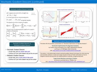 Big Data Analysis 46Author: Vikram Andem ISRM & IT GRC Conference
Stochastic Gradient Descent (continued)
Stochastic Gradi...