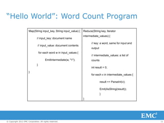 Big Data & Analytics MapReduce/Hadoop – A programmer’s perspective | PPT