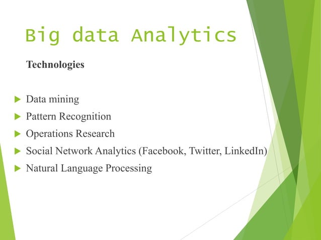 Big data analytics | PPT